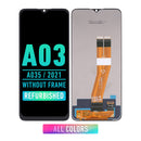 Samsung Galaxy A03 (A035 / 2021) LCD Screen Assembly Replacement Without Frame (Refurbished) (All Colors)