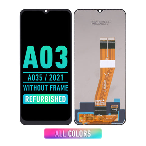 Samsung Galaxy A03 (A035 / 2021) LCD Screen Assembly Replacement Without Frame (Refurbished) (All Colors)