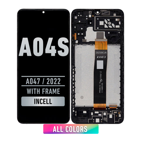 Samsung Galaxy A04s (A047 / 2022) LCD Screen Assembly Replacement With Frame (INCELL) (All Colors)