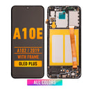 Samsung Galaxy A10e (A102 / 2019) LCD Screen Assembly Replacement With Frame (OLED PLUS) (All Colors)