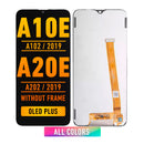 Samsung Galaxy A10e (A102 / 2019) / A20e (A202 / 2019) OLED  Screen Assembly Replacement Without Frame (OLED PLUS) (All Colors)