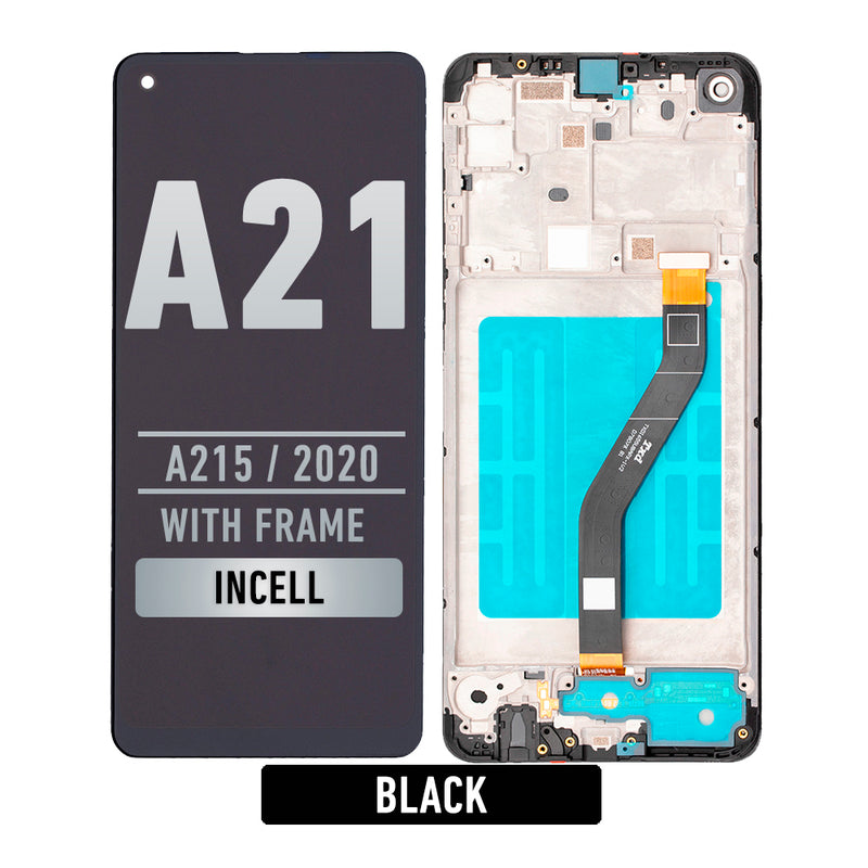 Samsung Galaxy A21 (A215 / 2020) LCD Screen Assembly Replacement With Frame (INCELL) (All Color)