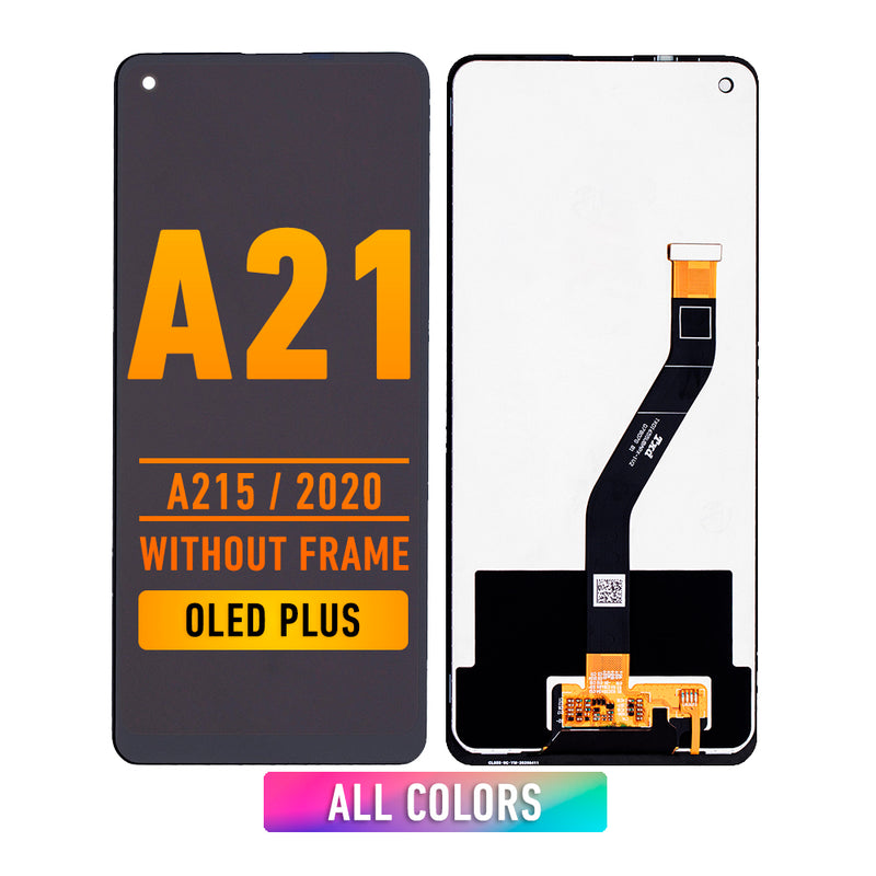 Samsung Galaxy A21 (A215 / 2020) OLED Screen Assembly Replacement Without Frame (OLED PLUS) (All Colors)