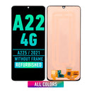 Samsung Galaxy A22 4G (A225 / 2021) OLED Screen Assembly Replacement Without Frame (Refurbished) (All Colors)