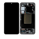 Samsung Galaxy S24 OLED Screen Assembly Replacement With Frame (Refurbished) (Onyx Black)