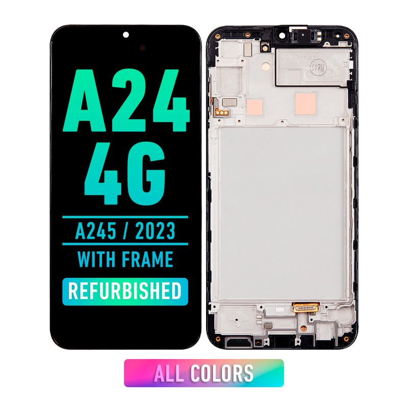 Samsung Galaxy A24 4G (A245 / 2023) OLED Screen Assembly Replacement With Frame (Refurbished) (All Colors)