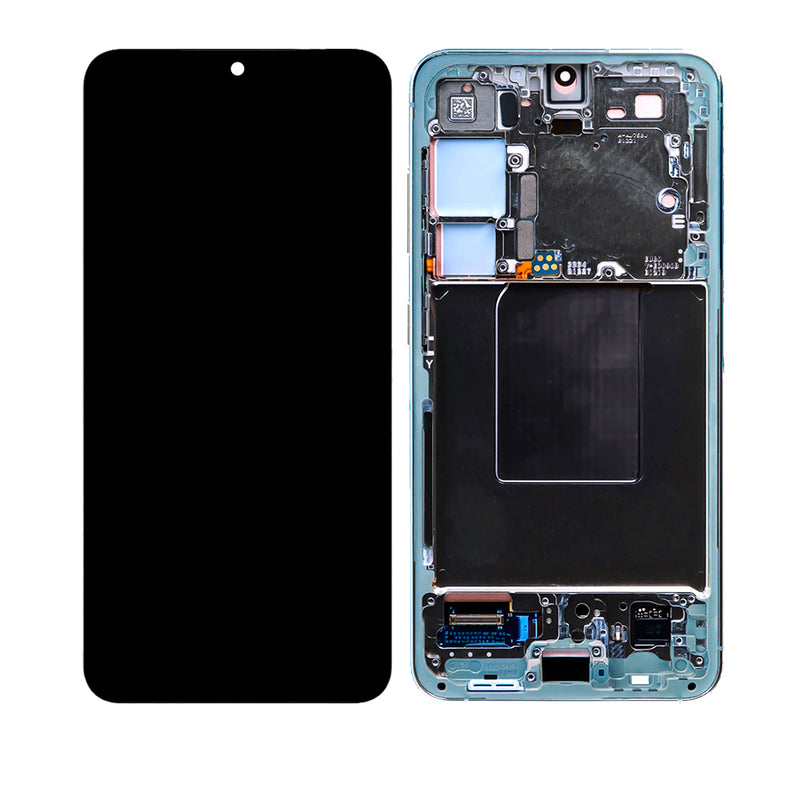 Samsung Galaxy S24 OLED Screen Assembly Replacement With Frame (Refurbished) (Sapphire Blue)