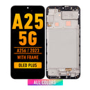 Samsung Galaxy A25 5G (A256) LCD Screen Assembly Replacement With Frame (OLED PLUS) (All Colors)