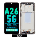 Samsung Galaxy A26 5G (A266 / 2025 ) OLED Screen Assembly Replacement With Frame (Refurbished) (Black)