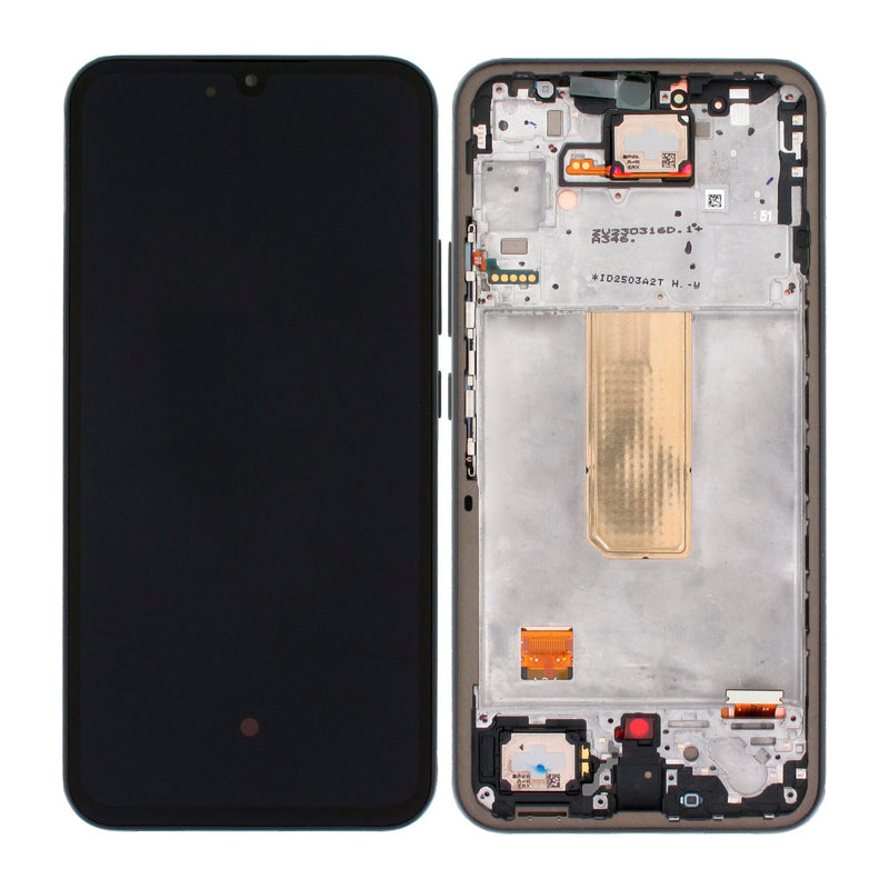 Samsung Galaxy A34 5G (A346 / 2023) OLED Screen Assembly Replacement With Frame (OLED PLUS) (Graphite)