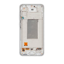 Samsung Galaxy A36 5G (A366 / 2025) OLED Screen Assembly Replacement With Frame (Refurbished) (White)