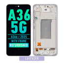 Samsung Galaxy A36 5G (A366 / 2025) OLED Screen Assembly Replacement With Frame (Refurbished) (Lavender)