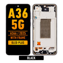 Samsung Galaxy A36 5G (A366 / 2025) OLED Screen Assembly Replacement With Frame (OLED PLUS) (Black)