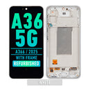 Samsung Galaxy A36 5G (A366 / 2025) OLED Screen Assembly Replacement With Frame (Refurbished) (White)
