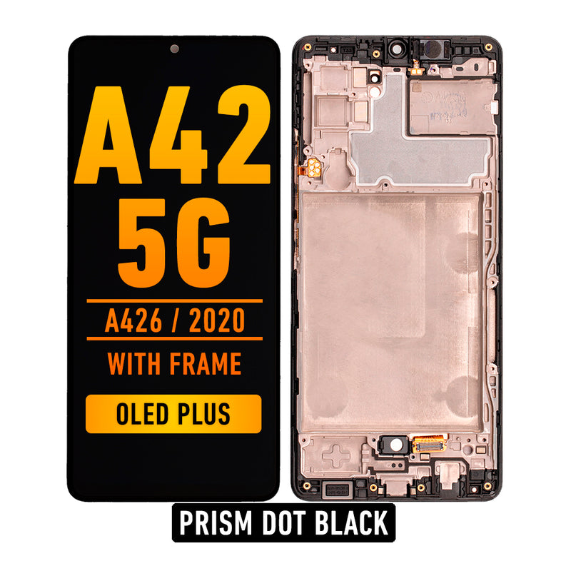 Samsung Galaxy A42 5G (A426 / 2020) OLED Screen Assembly Replacement With Frame (OLED PLUS) (All Colors)