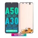 Samsung Galaxy A50 (A505 / 2019) / A30 (A305 / 2019) OLED Screen Assembly Replacement Without Frame (With Finger Print Sensor) (Refurbished) (All Colors)