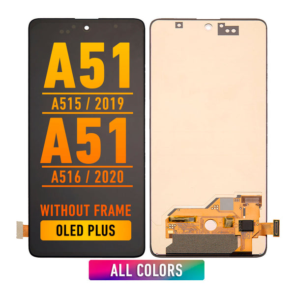 Samsung Galaxy A51 (A515 / 2019) (6.46) OLED Screen Assembly Replacement Without Frame (Refurbished) (All Colors)