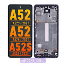 Samsung Galaxy A52 4G (A525 / 2021) (6.36") OLED Screen Assembly Replacement With Frame (OLED PLUS) (Awesome Violet)