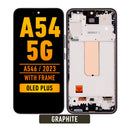 Samsung Galaxy A54 5G (A546 / 2023) OLED Screen Assembly With Frame (OLED PLUS) (Graphite)