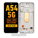 Samsung Galaxy A54 5G (A546 / 2023) OLED Screen Assembly With Frame (OLED PLUS) (White)