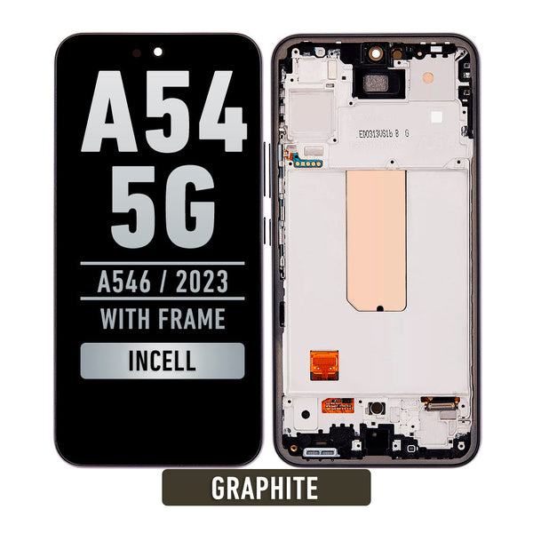 Samsung Galaxy A54 5G (A546 / 2023) LCD Screen Assembly With Frame (Aftermarket Incell) (Graphite)
