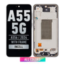 Samsung Galay A55 5G (A556) LCD Screen Assembly Replacement With Frame (Aftermarket Incell) (All Colors)