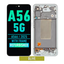 Samsung Galaxy A56 5G (A566 / 2025) OLED Screen Assembly Replacement With Frame (Refurbished) (Olive)