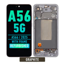 Samsung Galaxy A56 5G (A566 / 2025) OLED Screen Assembly Replacement With Frame (Refurbished) (Graphite)