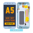 Samsung Galaxy A5 (A520 / 2017) OLED Screen Assembly Replacement With Frame (OLED PLUS) (Blue Mist)