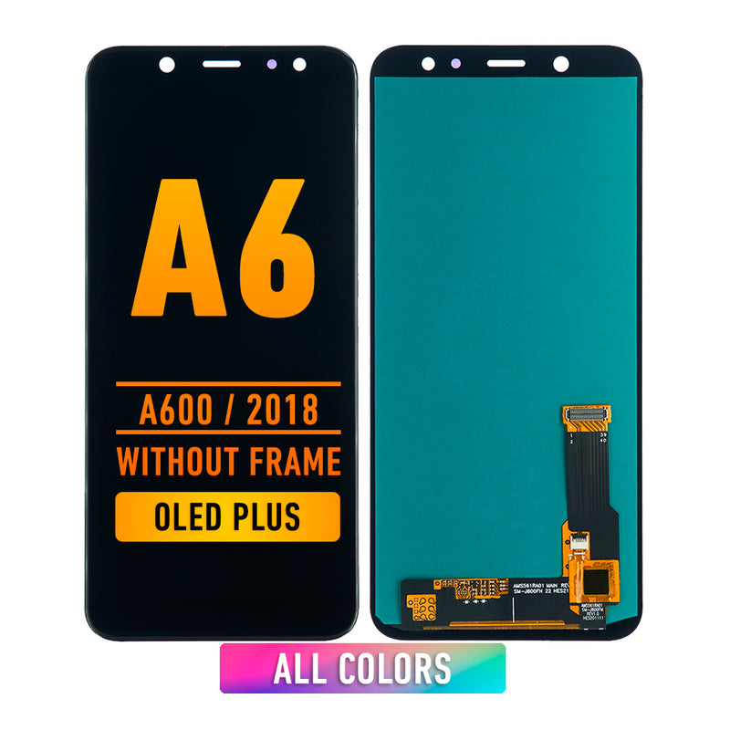 Samsung Galaxy A6 (A600 / 2018) OLED Screen Assembly Replacement Without Frame (OLED PLUS) (All Colors)