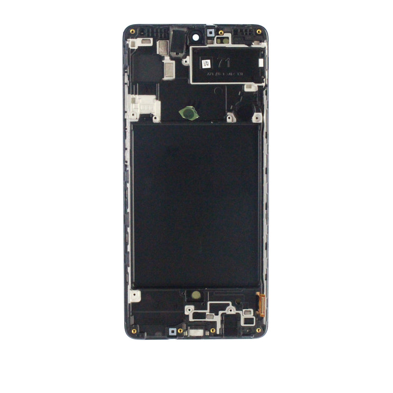 Samsung Galaxy A71 (A715 / 2019) OLED Screen Assembly Replacement With Frame (Black) (OLED PLUS)