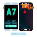 Samsung Galaxy A7 (A720 / 2017) OLED Screen Assembly Replacement With Frame (Refurbished) (Sky Blue)