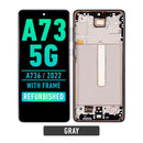 Samsung Galaxy A73 5G (A736 / 2022) OLED Screen Assembly Replacement With Frame (Refurbished) (Gray)
