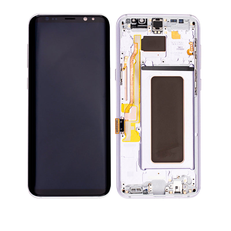 Samsung Galaxy S8 Plus LCD  Screen Assembly Replacement With Frame (OLED PLUS) (Orchid Gray / Purple)