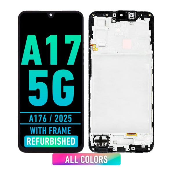 Samsung Galaxy A17 5G (A176 / 2025) LCD Screen Assembly Replacement With Frame (Refurbished) (All Colors)