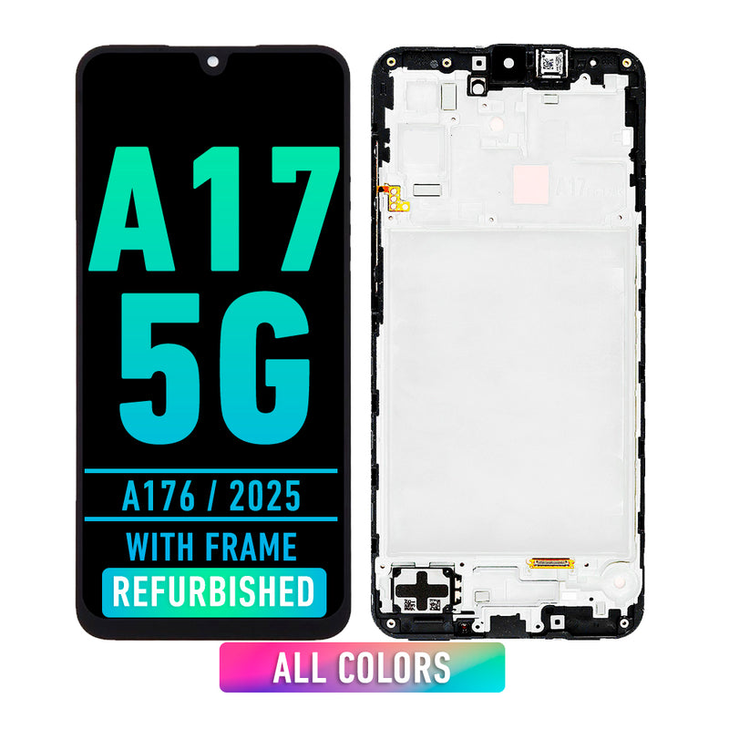 Samsung Galaxy A17 5G (A176 / 2025) LCD Screen Assembly Replacement With Frame (Refurbished) (All Colors)