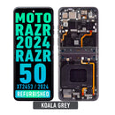 Motorola Razr 2024 / Razr 50 (XT2453 / 2024) OLED Assembly With Frame (Refurbished) (Koala Grey)