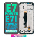 Moto E7 Power (XT2097-6 / 2021) / Moto E7i Power (XT2097-14 / 2021) LCD Screen Assembly Replacement With Frame (Refurbished) (Black)