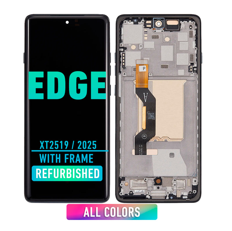 Motorola Edge (XT2519 / 2025) OLED Assembly With Frame (Refurbished) (All Colors)