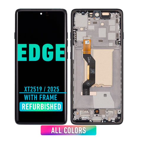 Motorola Edge (XT2519 / 2025) OLED Assembly With Frame (Refurbished) (All Colors)