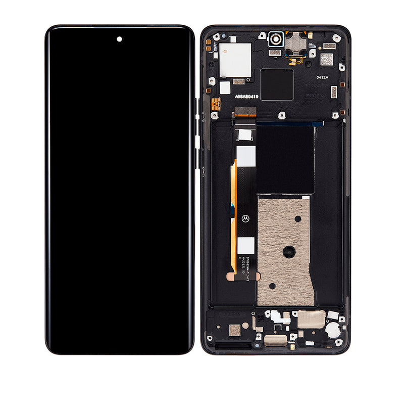 Motorola Moto Edge 40 (XT2303-3 / 2023) OLED Assembly With Frame (Refurbished) (Eclipse Black)