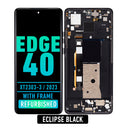 Motorola Moto Edge 40 (XT2303-3 / 2023) OLED Assembly With Frame (Refurbished) (Eclipse Black)