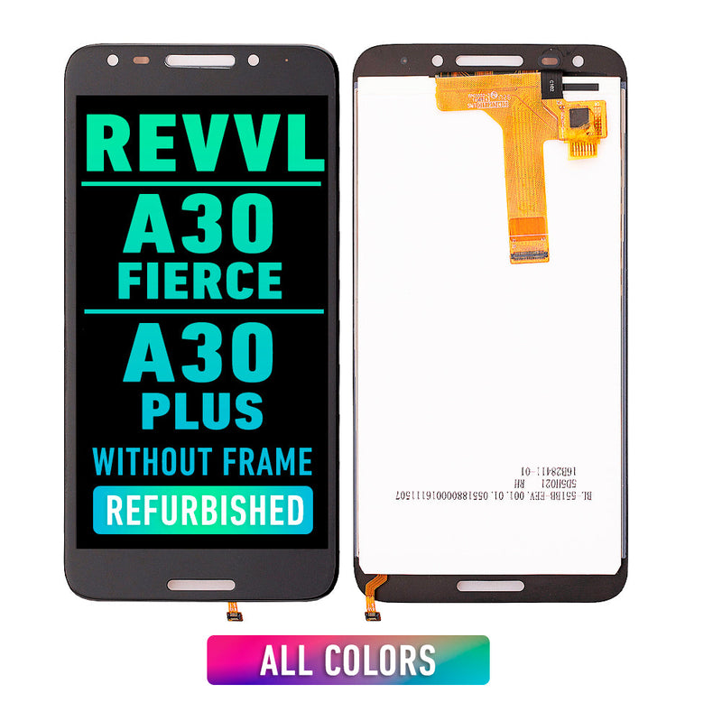 T-Mobile Revvl / Alcatel A30 Fierce / A30 Plus LCD Assembly Without Frame (Refurbished) (All Colors)