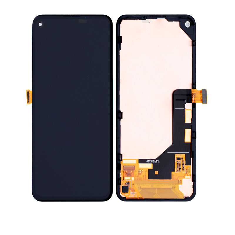 Google Pixel 5A 5G OLED Screen Assembly Replacement With Frame (Service Pack) (Black)