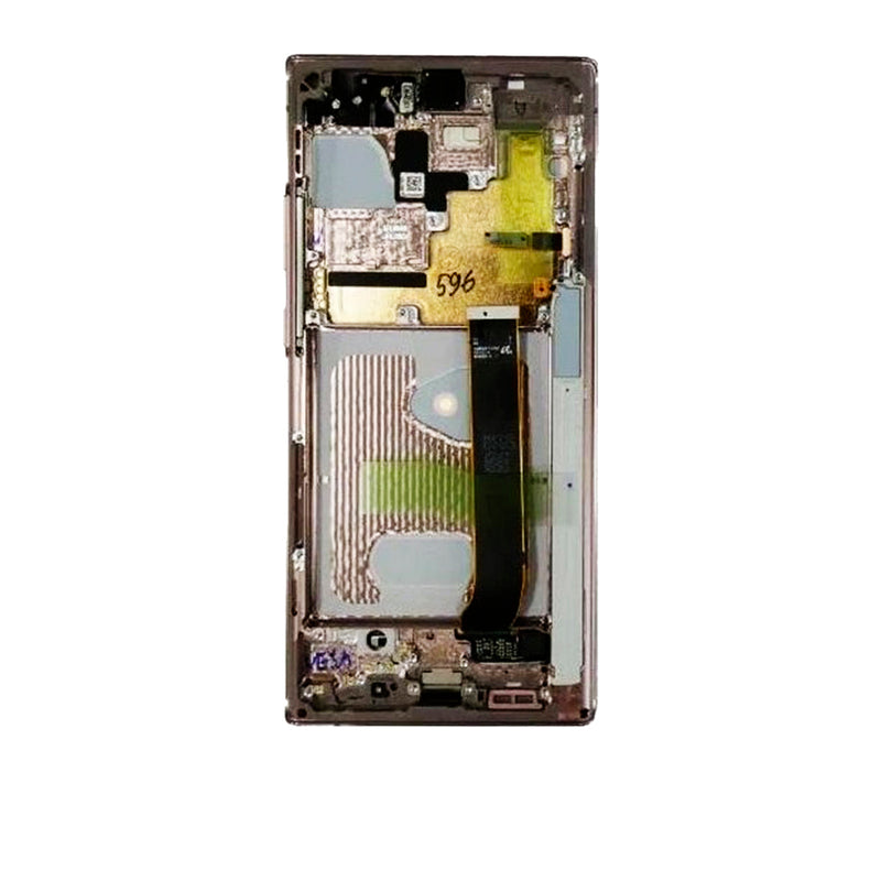 Samsung Galaxy Note 20 Ultra 5G OLED Screen Assembly Replacement With Frame (Refurbished) (Mystic White)