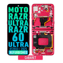 Motorola Razr Ultra 2025 (XT2551 / 2025) / Razr 60 Ultra (XT2551 / 2025) OLED Assembly With Frame (Refurbished) (Cabaret)