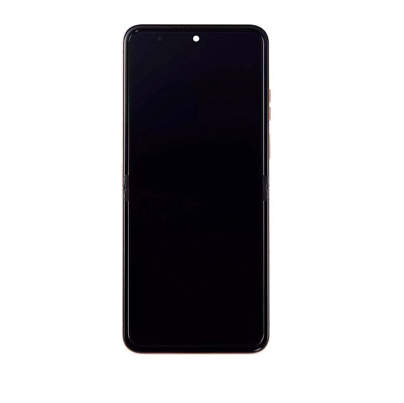 Motorola Razr Plus / Razr 50 Ultra (XT2451 / 2024) OLED Assembly With Frame (Refurbished) (Peach Fuzz)