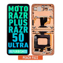 Motorola Razr Plus / Razr 50 Ultra (XT2451 / 2024) OLED Assembly With Frame (Refurbished) (Peach Fuzz)