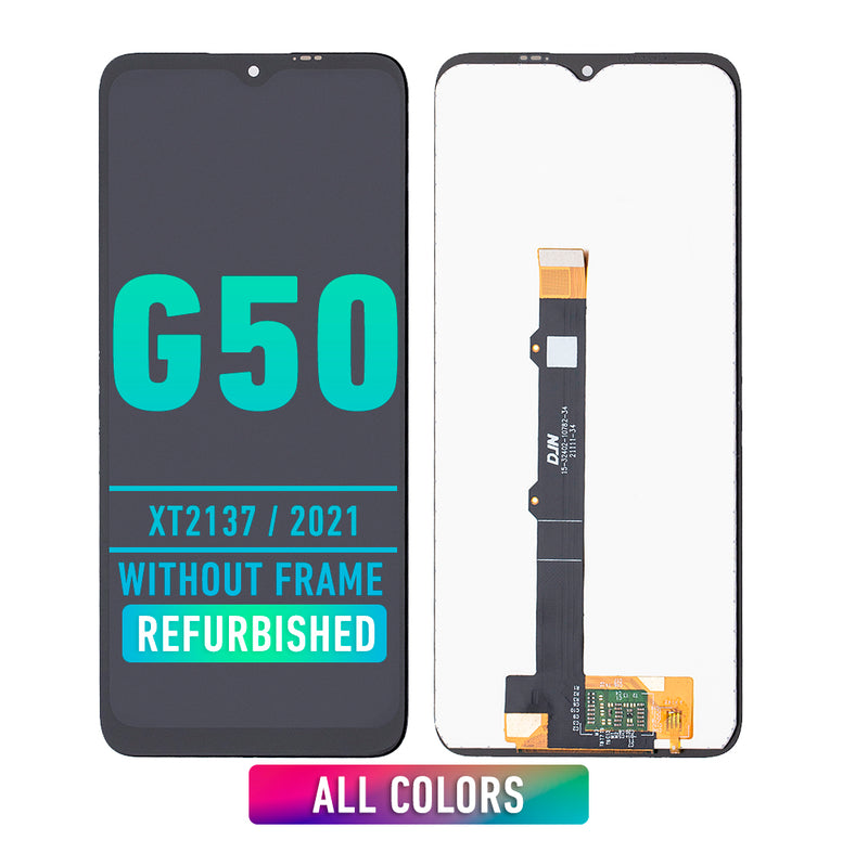 Motorola Moto G50 (XT2137 / 2021) LCD Screen Assembly Replacement Without Frame (Refurbished) (All Colors)