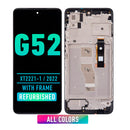 Motorola Moto G52 (XT2221-1 / 2022) OLED Screen Assembly Replacement With Frame (Refurbished) (All Colors)